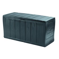 Keter Zahradní úložný box Sherwood antracit, 270 l, 117 x 57 x 45 cm