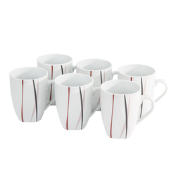 Domestic 6dílná sada hrnků Amelie, 310 ml