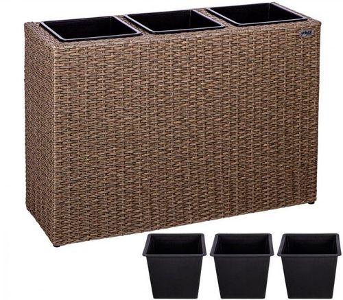 Stilista Stojan na 3 květináče, krémový, 830 x 305 x 600 mm