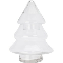 Skleněná vánoční dóza Stromeček 17 × 17 × 25 cm