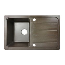 Aquamarin 74250 Granitový dřez s odkapávačem, hnědý
