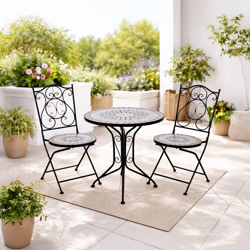 Bistro set na balkón Mosaik, 3dílný