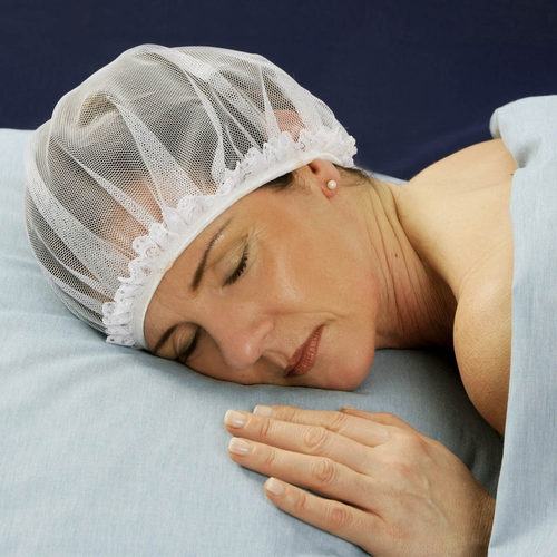 čepice na spaní bílá, 2 ks