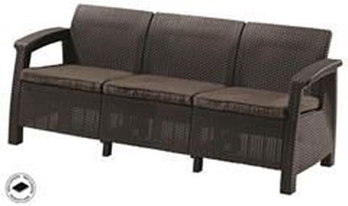 KETER Corfu love seat max zahradní pohovka, hnědá