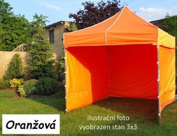 Tradgard PROFI STEEL 57120 Zahradní párty stan 3 x 6 - oranžová