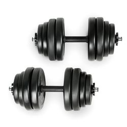 PHYSIONICS Jednoruční nakládací činky 30 kg (2 x 15 kg)