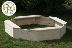 TWOOD Pískoviště osmihranné Přírodní