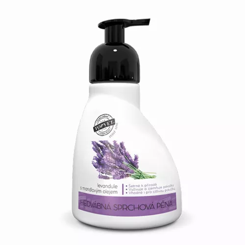 Perlé Cosmetic Sprchová pěna - levandule s mandlovým olejem 300ml