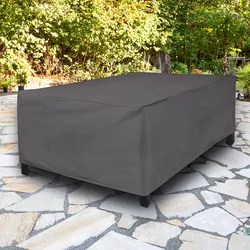 Ochranný obal na zahradní stůl, šedý, 300 x 200 x 90 cm