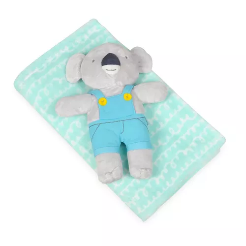 Babymatex Dětská deka tyrkysová s plyšákem koala, 75 x 100 cm
