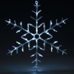 Vánoční LED dekorace - Sněhová vločka, 55 cm