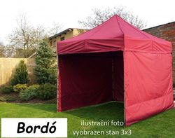 Tradgard PROFI STEEL 57114 Zahradní párty stan 3 x 6 - bordo