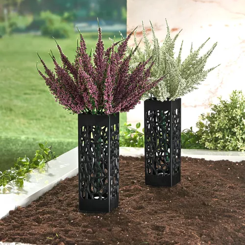 Váza na umělé květiny se zápichem Ornament, 2 ks