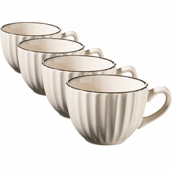 Mäser Sada šálků 4 ks OSITA – 200 ml, krémová