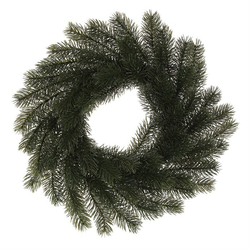 Umělý smrkový věnec, pr. 30 cm, tm. zelená