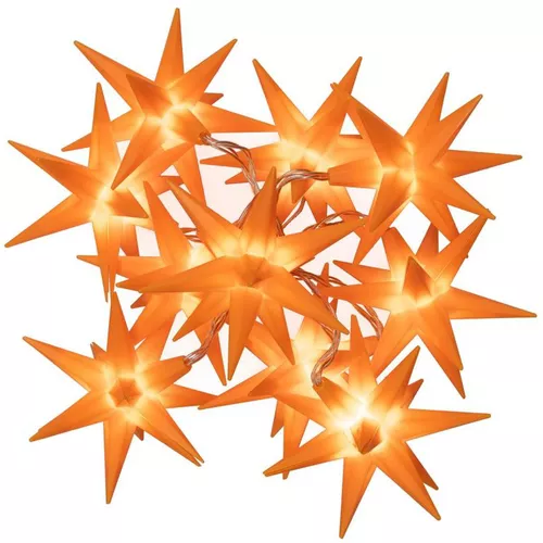 Nexos Vánoční LED hvězdy - oranžové, 10 LED