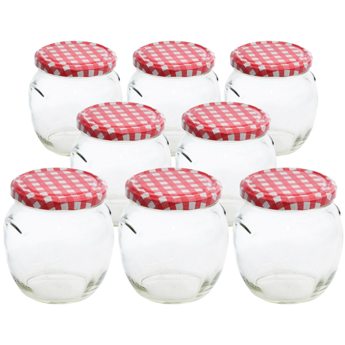 Orion Sada zavařovacích sklenic s víčkem Karo 0,5 l, 8 ks