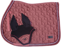 Podsedlová dečka s čabrakou Kentaur Moon s kamínky růžová